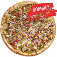 Чизбургер пицца Фото