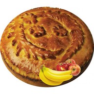 Пирог банан-яблоко (закрытый) Фото