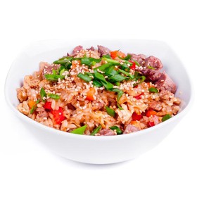 Жареный рис (тяхан) с морепродуктами - Фото