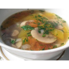 Суп из белых грибов со сметаной - Фото
