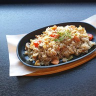 Рис с семгой в азиатском стиле Фото