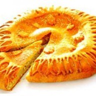 Пирог с мясом, грибами и сыром Фото