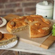 Пирог с мясом и капустой Фото