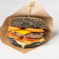 Black burger Фото