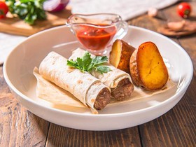 Люля-кебаб из баранины с картофелем - Фото