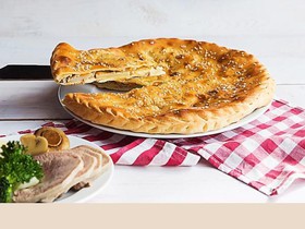 Пирог с языком и картофелем - Фото