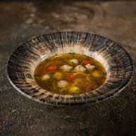 Суп куриный с домашней лапшой Фото