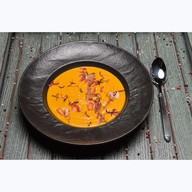 Крем-суп из батата с беконом Фото
