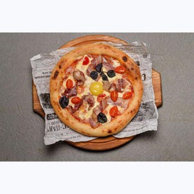 Пицца карбонара - Фото