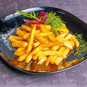 Картофель фри + сырный соус - Фото