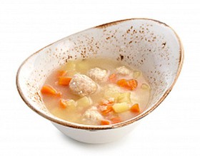 Суп с куриными фрикадельками - Фото