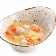 Суп с куриными фрикадельками Фото