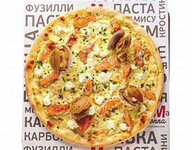 Пицца с лососем и вонголи - Фото