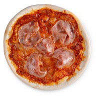 Мини-пицца с ветчиной Фото