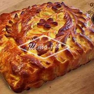 Пирог с курицей, брокколи и сыром Фото