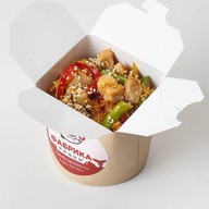 Вок кус-кус курица терияки Фото
