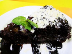Пирог шоколадно-грушевый - Фото