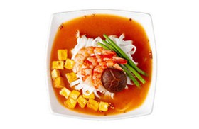 Сычуаньский суп с креветками и шиитаке - Фото