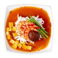 Сычуаньский суп с креветками и шиитаке Фото