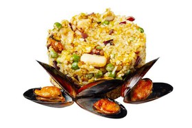 Рис с морепродуктами карри - Фото