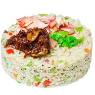 Wok рис с беконом в ХО соусе Фото