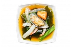 Острый суп с морепродуктами - Фото