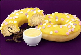 Пончик Кримдон с ванильным кремом - Фото