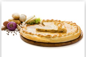 Пирог осетинский с картофелем и грибами - Фото