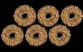 Набор из 6 пончиков с ореховой начинкой - Фото