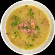 Гороховый суп с копчёностями Фото