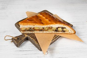 Пирог постный с картофелем и грибами - Фото