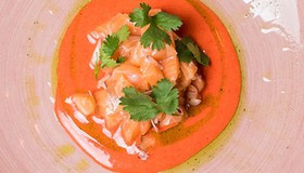 Севиче из лосося с лаймовым желе - Фото