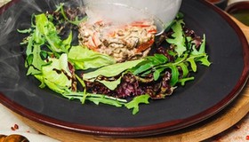 Подкопченный салат с говядиной - Фото