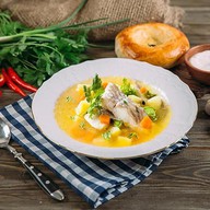 Грузинский рыбный суп с треской Фото