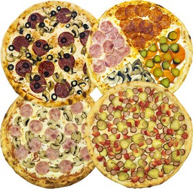 Комбо четыре пиццы - Фото