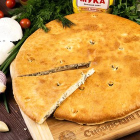 Осетинский пирог с сыром и зеленью - Фото