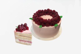 Торт малина-карамель - Фото