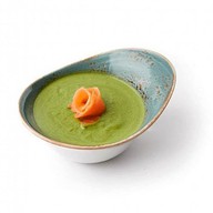 Крем-суп из шпината с лососем Фото