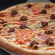 Бургер пицца Фото