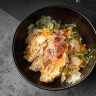 Сырный птитим с курицей Фото