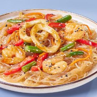 Фунчоза с морепродуктами терияки Фото