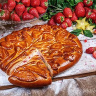 Пирог Клубника со сливками Фото