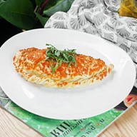 Кальцоне с курицей и грибами Фото