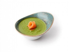 Крем-суп из шпината с лососем - Фото