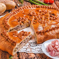 Пирог с рубленым мясом и картофелем Фото