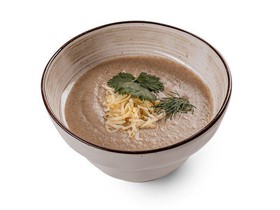Грибной крем-суп с копченым сулугуни - Фото