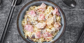 Вок бекон в сливках - Фото