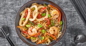 Вок гавайский микс - Фото