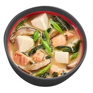 Мисо суп сливочный с лососем Фото