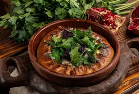Кудбари с фаршем, сыром сулугуни - Фото